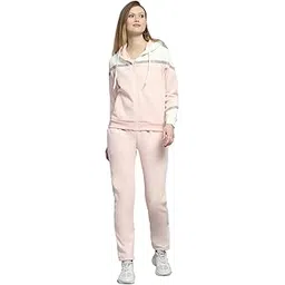 Monte Carlo Womens Solid Peach Hooded Neck Full Sleeve Tracksuit 224067754-1-picture-36