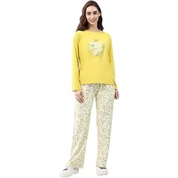 monte carlo Women's Winter Lower Set | Regular Fit Printed Design | Round Neck Full Sleeves | Warm & Stylish Fashion Outfit | Pajama Set For Women (Pack Of 1)-picture-34