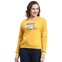 Monte Carlo Yellow Graphic Print Sweatshirt-picture-33
