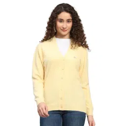 Monte Carlo Yellow Regular Fit Cardigan-picture-32