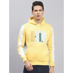 Monte Carlo Yellow Regular Fit Printed Hooded Sweatshirt-picture-12