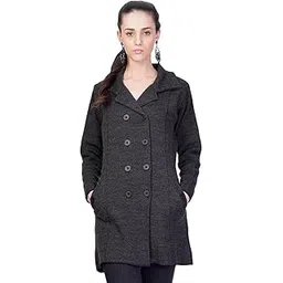 montrex Grey Long Coat for Women-picture-17