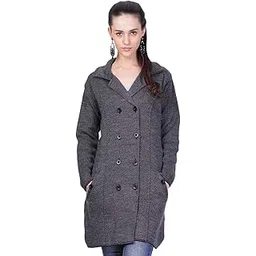 montrex Women's Woolen Long Coat-picture-42