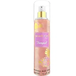 Moody Girl Luxury Tranquil 250ml Long Lasting Shimmer Body Mist for Woman and Girl | Passionfruit, Tangerine, Peony and Berries, Musky & Fruity Fragrance for Women and Girls | Ideal for Daily Use and Gifting to Women & Girls-picture-52