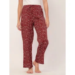 Moomaya Brown Floral Print Pyjamas-picture-27