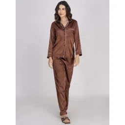 Moomaya Brown Pyjamas Set-picture-13