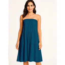 Moomaya Flowy Tiered Maxi Skirt-picture-12