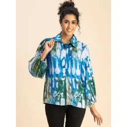 Moomaya Green Printed Shirt-picture-14