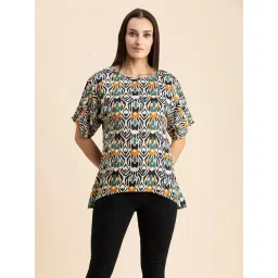 Moomaya Light Yellow Printed Top-picture-23
