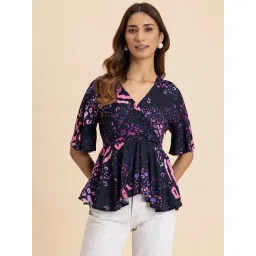 Moomaya Multicolor Animal Print Top-picture-35