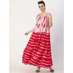 Moomaya Pink Printed Maxi Dress-picture-10