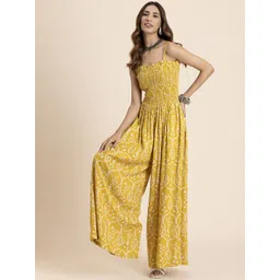 Moomaya Printed Sleeveless Basic Jumpsuit-picture-14