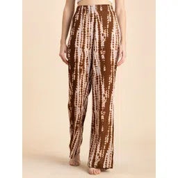 Moomaya Women Printed Loose Fit High-Rise Trousers-image-20