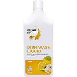 Moon & Mount Dishwash Liquid Gel Lemon Can Jar, with Lemon Fragrance, Grease Cleaner For All Utensils, Dishwashing Liquid 500 ml (Lemon)-picture-20