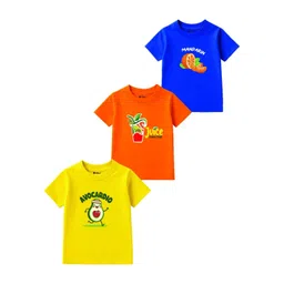 MooNKids Kids Pack Of 3 Graphic Printed Round Neck Cotton Tshirts-picture-36
