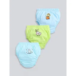 MooNKids Kids Pack Of 3 Printed Pure Cotton Basic Bloomers R1-MK_Bloomer_319-picture-42