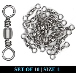 moonsinkers BS 1 Bait Casting, Fly Fishing, Angling, Cast Fishing Barrel Swivel-picture-10