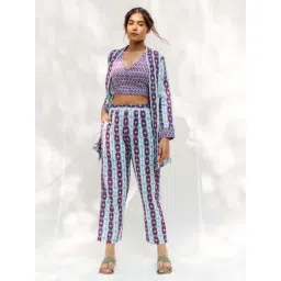 Moontara Blue & Purple Marina Jacket Set-picture-24