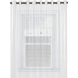 Mopak Decor AC Clear Curtain, Window Curtain, Transparent PVC Plastic Thickness 0.15mm, Pack of 1 with 8 Hooks (5 Ft)-picture-10