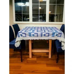 Mopak Decor Blue Anti-Skid 4-Seater Table Cover-picture-17
