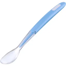 mopslik Soft Silicone Gel Tip Baby Infant Feeding First Stage Training Spoon (Blue)- Silicone-picture-24