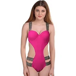 moradiya fresh (label) Swimwear Women's One Piece Suit| Ladies Outfit Summer Beachwear| Padded Innerwear|Solid Color High Waist Split Sporty| Tummy Control Swimsuit| Summer Beachwear| Gift for Love-picture-34