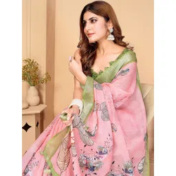 MORDEN MUSE Floral Printed Saree-picture-15