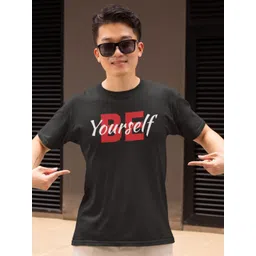 MORDEN MUSE Men Typography Printed Round Neck Cotton Slim Fit T-shirt-picture-24