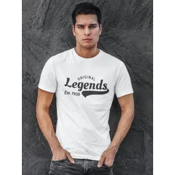 MORDEN MUSE Men Typography Printed Round Neck Pure Cotton Slim Fit T-shirt-picture-19