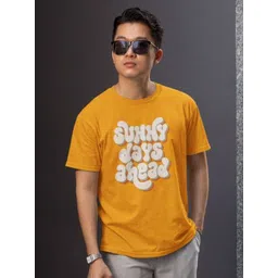 MORDEN MUSE Men Typography Printed Round Neck Pure Cotton T-shirt-picture-15