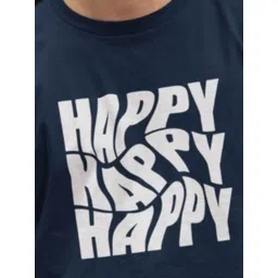 MORDEN MUSE Men Typography Printed Round Neck Pure Cotton T-shirt image 2