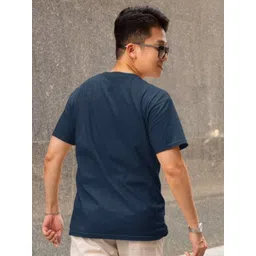 MORDEN MUSE Men Typography Printed Round Neck Pure Cotton T-shirt image 3