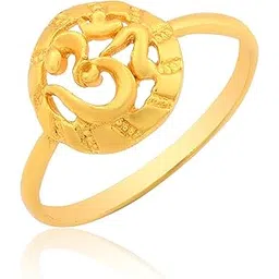 morir Gold Plated Brass Om (aum) Finger Ring Jewelry For Unisex-picture-26