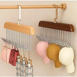 MORIXA Multipurpose Hanging Organizer Rack – Pack of 1, Multicolour | Cap, Bag, Scarf & Umbrella Holder | Wall, Wardrobe & Closet Storage Organizer | Heavy-Duty Space Saving Hanger-picture-18