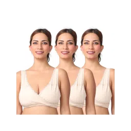 Morph Maternity Pack Of 3 Leak-Proof Sleep Nursing Bras - Nude-picture-17