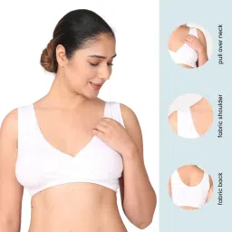Morph Maternity Pack Of 3 Sleep Nursing Bras - White image 4