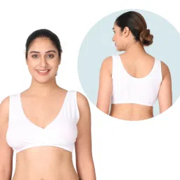 Morph Maternity Pack Of 3 Sleep Nursing Bras - White image 5