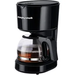Morphy Richards Europa Drip Espresso Coffee Machine For Home|600W Drip Coffee Maker|6-Cups Capacity*|Anti-Drip Function|Dry Heat Protection|Warming Plate|2-Yr Warranty By Brand|Black-image-0