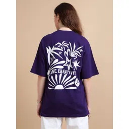 MORSE CODE Graphic Printed Oversized Pure Cotton T-shirt-picture-24