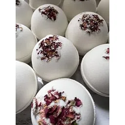 Morwen Bath Bombs Natural Exotic Rose, for Pedicure, Spa, Salon & Home Use 40gm Each Pack Of 6-picture-28