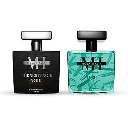 Mosa Italia Midnight Noir & Lush Perfume Combo | Long Lasting Eau de Parfum for Men & Women | Premium Luxury Gift Pack 100Ml Each (Pack of 2)-picture-28