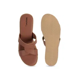 MOSAC Women Solid Open Back Platform Sandals image 3