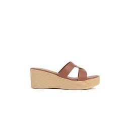 MOSAC Women Solid Open Back Platform Sandals image 4