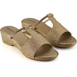 mosac Women's Party-Wear Designer Wedding Slip-On Casual Wedge Fashion Wedding Sandal-picture-15