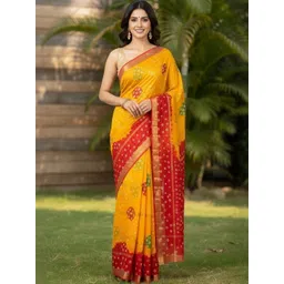 MOST Bandhani Pure Cotton Handloom Bandhani Saree-picture-14