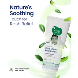 Mother Sparsh Baby Natural Care Baby Diaper Rash Cream- 50 g | Diaper Rash Cream for Babies with Chamomile | Shea Butter & Zinc Oxide | Protects & Soothes Newborn Sensitive Skin image 2