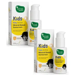 Mother Sparsh Baby Sunscreen with Natural Oatmeal & Zinc Daily Active Mineral Based Baby Sunscreen Lotion with SPF 50 Broad Spectrum UVA and UVB Protection Water & Sweat Resistant - 50 g (Pack of 2)-picture-27