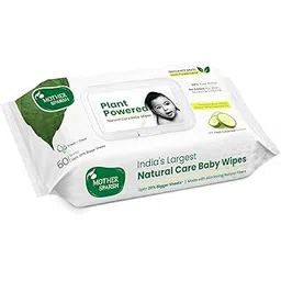 Mother Sparsh Natural Care Baby Wipes I 100% Plant Made Fabric From Forest Land, Fresh + Cleanse (with Cucumber) Plant Powered Wet Wipes For Baby I Cotton Cloth Like Bigger Sheets | 60 Pcs-picture-38