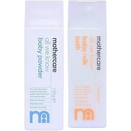 Mothercare All We Know Baby Powder, 150g+Mothercare All We Know Baby Milky Bath 300ml-picture-14