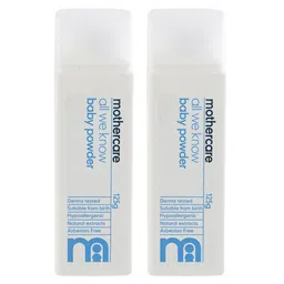 mothercare baby Mothercare All We Know Baby Powder - 125 gm (Pack of 2)-picture-16